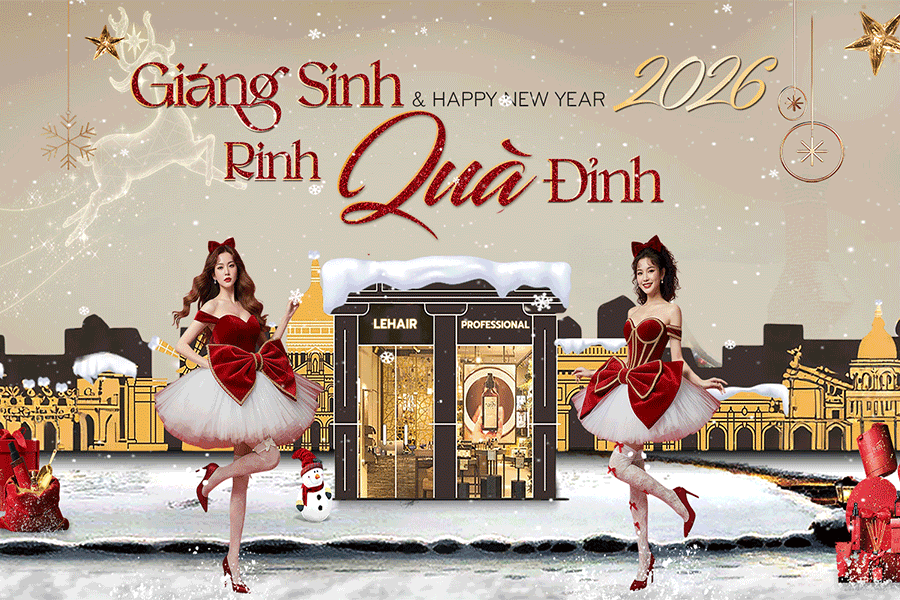 Làm Tóc Đón Noel Ưu Đãi Giảm Lên Đến 100% 