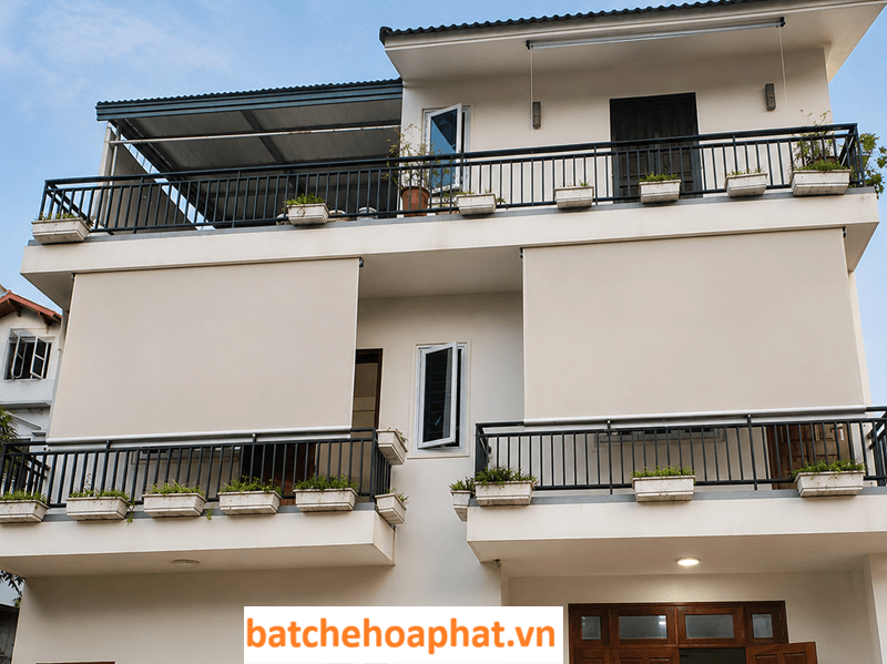 bạt tự cuốn ban công cao cấp che nắng che mưa