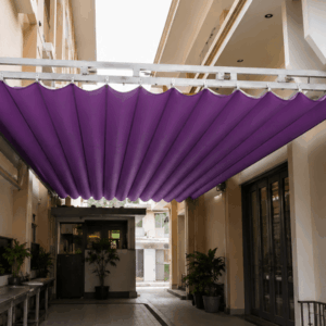 Mái bạt PVC che giếng trời